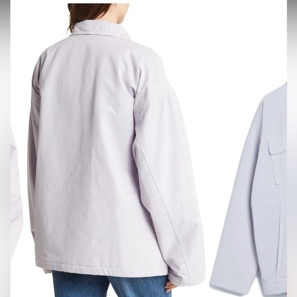 Good American Lilac Zip Chore Jacket NWT - Picture 2 of 3